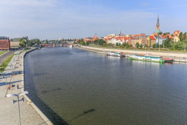 Szczecin görünümünü. Polonya
