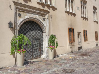 Krakow, Polonya eski sokak görünümü