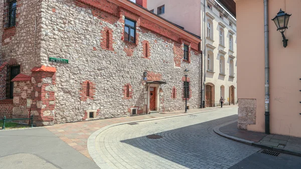 Вид на старую улицу Мбаппе, Польша — стоковое фото