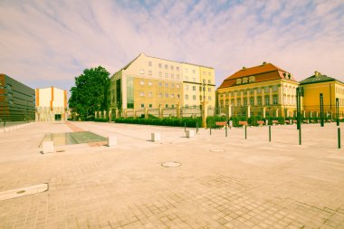 Kraliyet Sarayı Wroclaw, Polonya, Vintage etkisi görünümünü