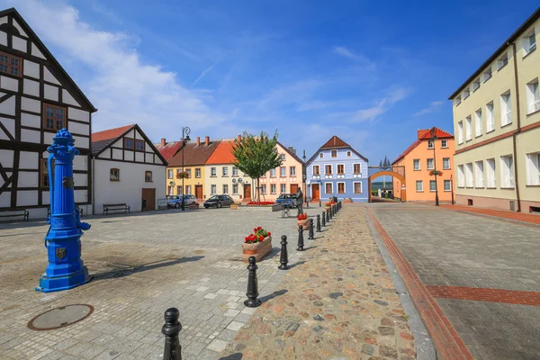 Vista del pueblo Nowe Warpno en Polonia — Foto de Stock