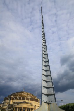 Görünüm Wroclaw, tarihi mimari Centennial Hall, Polonya