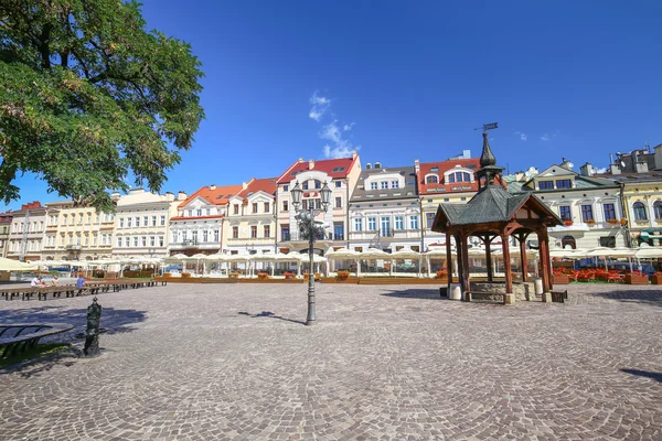 Rzeszow pazarda görünümünü. Polonya — Stok fotoğraf