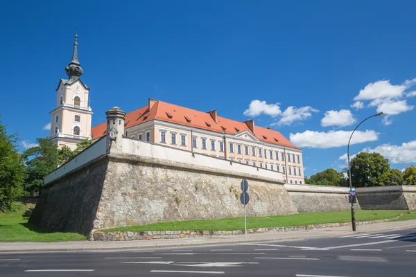 Widok na zamek w mieście Rzeszów. Polska — Zdjęcie stockowe