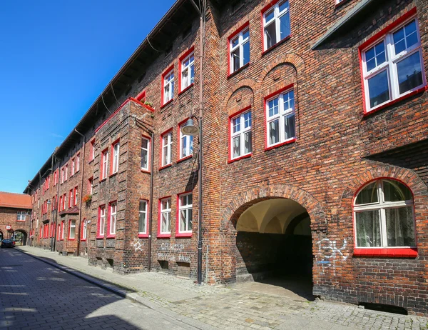 District of Katowice - Nikiszowiec, Poland, historical buildings — Stock Photo, Image