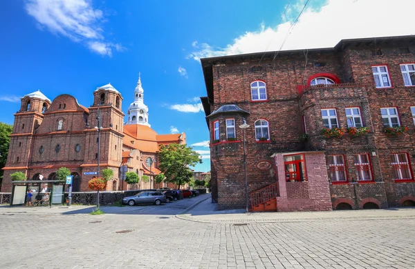 Distrito de Katowice - Nikiszowiec, Polónia, edifícios históricos — Fotografia de Stock