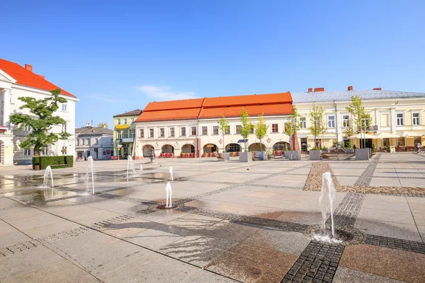 Vista do mercado no Kielce / Polónia — Fotografia de Stock