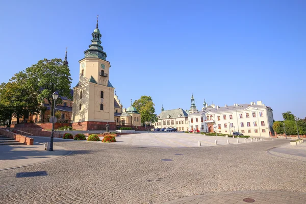 Vista da arquitetura histórica em Kielce / Polônia — Fotografia de Stock