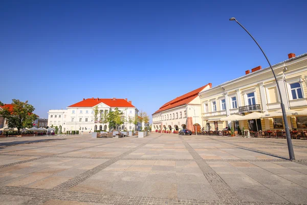 Utsikt över marknaden i Kielce / Polen — Stockfoto