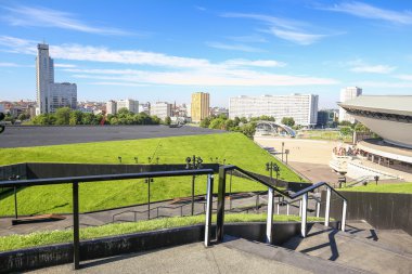 Katowice şehir panorama görünümünü 