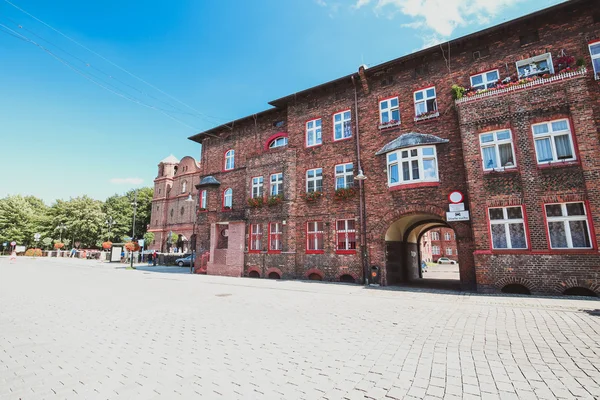 District of Katowice - Nikiszowiec, Poland, historical traditional building — Stock Photo, Image