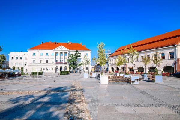 Widok na rynek w Kielcach / Polska — Zdjęcie stockowe