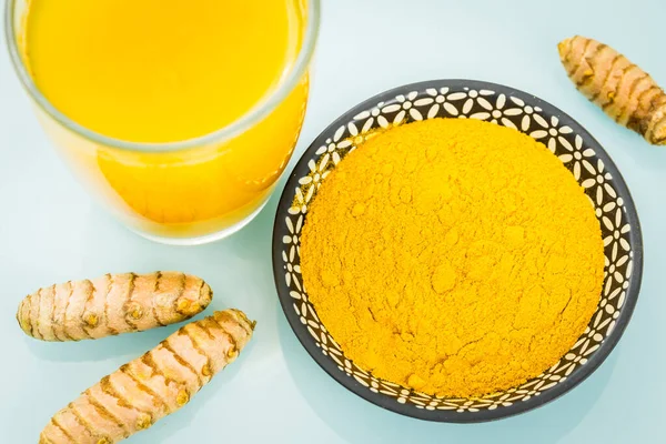 Kurkuma Ein Gesundes Gewürz Von Gelber Farbe Das Vielen Küchen — Stockfoto