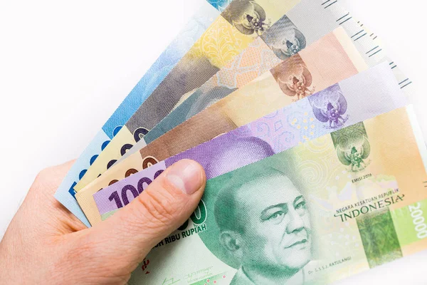 Νόμισμα Της Ινδονησίας Rupiah Αρχείο Των Τραπεζογραμματίων Που Διατηρούνται Στο — Φωτογραφία Αρχείου