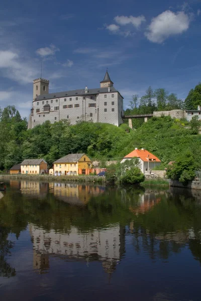 Розмберк-над-Влтавой, Град-Розмбех, замок Розмберк, Чехия — стоковое фото