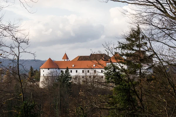 Sonbahar Turjak kalede. Slovenya