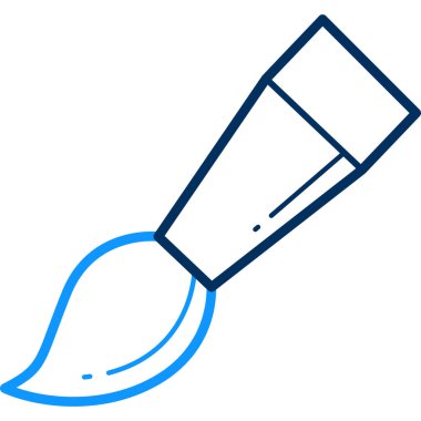 Tek izole kalem simgesinin vektör illüstrasyonu