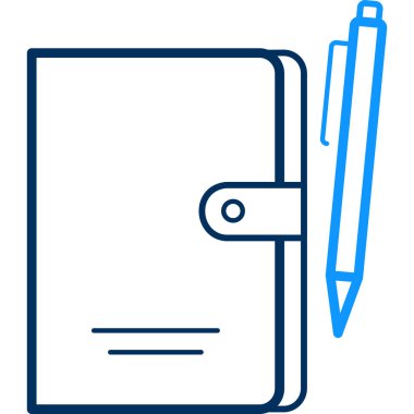 notlar ikonu modern ve basit, vektör illüstrasyonu 