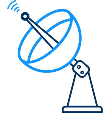 Uydu anten simgesinin vektör çizimi