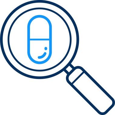 Beyaz arkaplanda izole edilmiş basit bir şekilde büyütme cam simgesi.