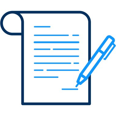 notlar ikonu modern ve basit, vektör illüstrasyonu 