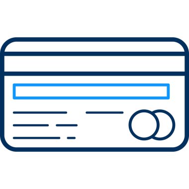 Kredi kartı vektör simgesi