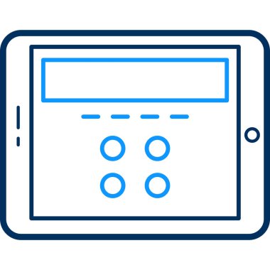 hesap makinesi simgesi, vektör illüstrasyonu