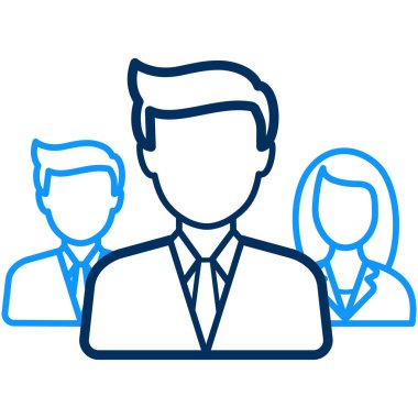 İş dünyası takım ikonu. vektör illüstrasyonu