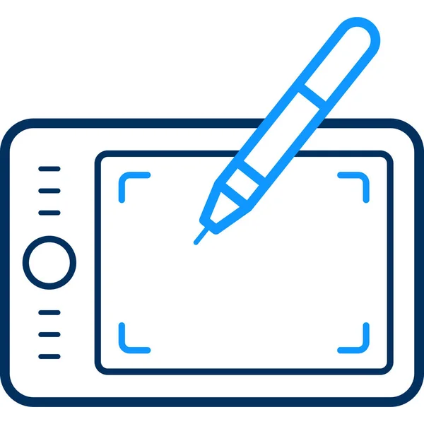 Kalem simgesi, vektör illüstrasyonu