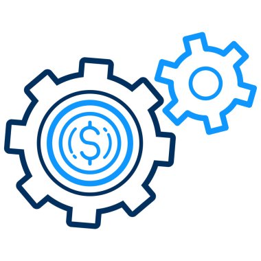 ayarlar simgesi modern ve basit, vektör illüstrasyonu 