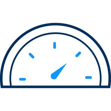 Hız göstergesi simgesinin vektör illüstrasyonu