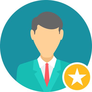 kullanıcı düz vektör simgesi