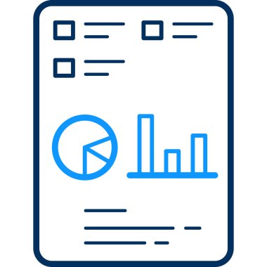 rapor simgesi vektör illüstrasyonu