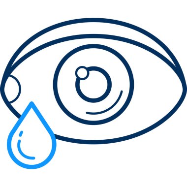 Ağlayan bir insan gözünün vektör çizimi