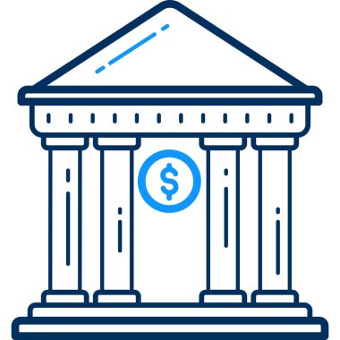 banka oluşturma vektör illüstrasyonu