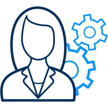 ayarlar simgesi modern ve basit, vektör illüstrasyonu 