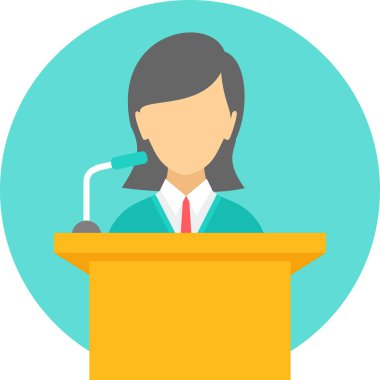 Konuşma balonlu hoparlör