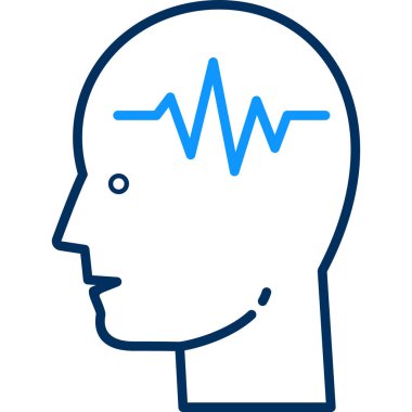 Steteskoplu bir insan kafası çizimi