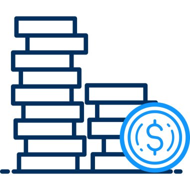 Bozuk para ve dolar yığını