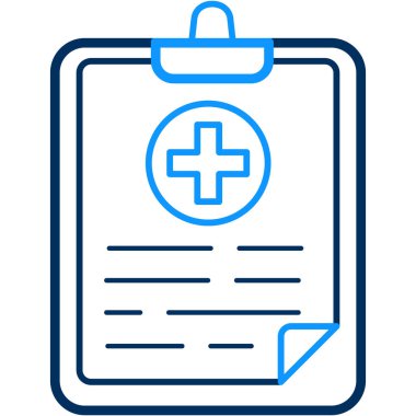 tıbbi pano simgesi, vektör illüstrasyonu