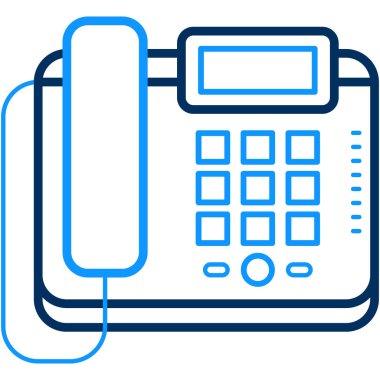 Beyaz arkaplanda telefon simgesi izole edildi