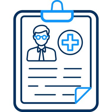 tıbbi pano simgesi vektör illüstrasyonu