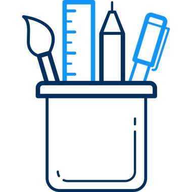kalem simgesi vektör illüstrasyonu