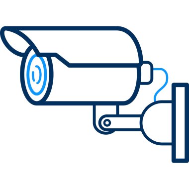 Modern kamera simgesinin vektör illüstrasyonu