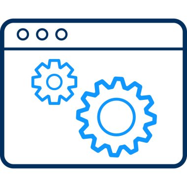 ayar simgesi, vektör illüstrasyonu