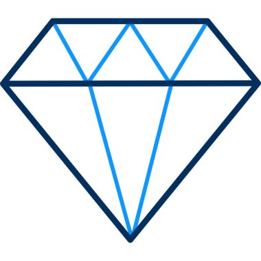 Elmas ikonu. vektör illüstrasyonu