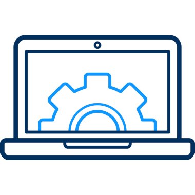 bilgisayar ayarları vektör simgesi