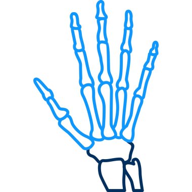 İskeleti tutan insan eli