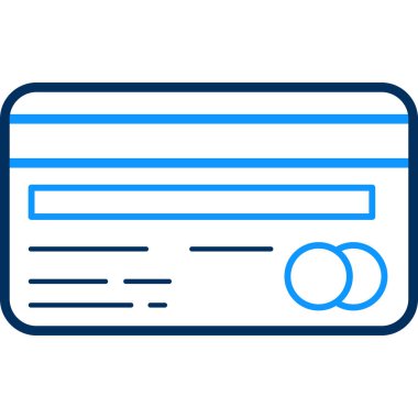 Kredi kartı vektör simgesi