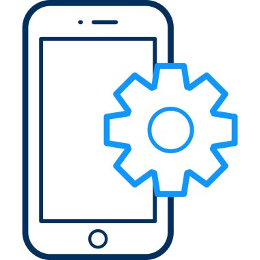 ayarlar simgesi modern ve basit, vektör illüstrasyonu 